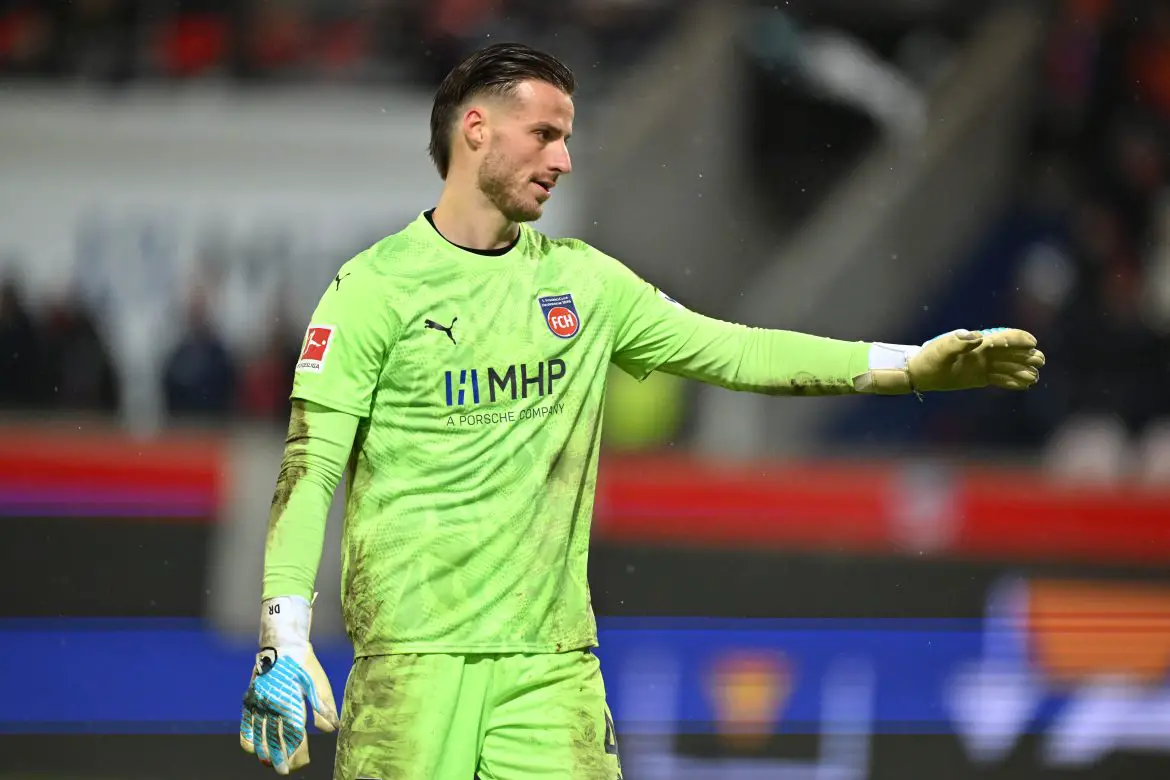 Borussia Dortmund keeper Diant Ramaj working on loan at Heidenheim last season.