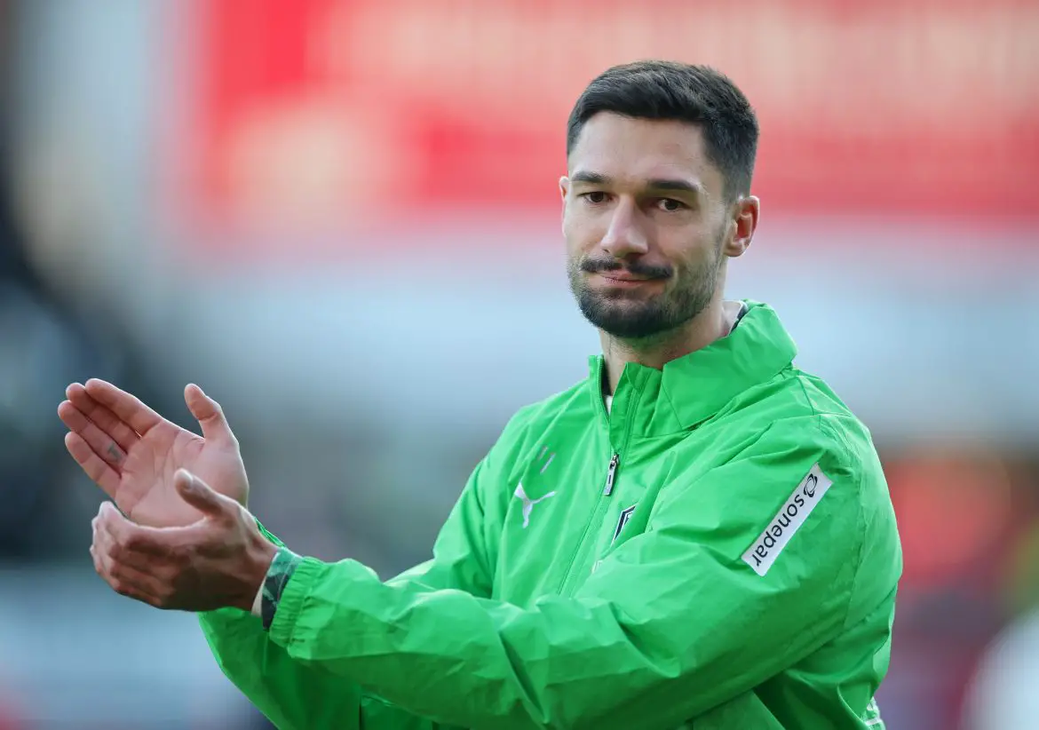 Borussia Mönchengladbach captain Tim Kleindienst in the Bundesliga.