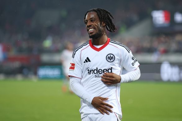 Eintracht Frankfurt striker Elye Wahi.