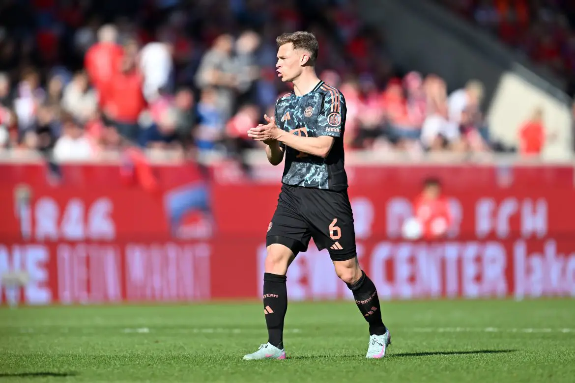 Joshua Kimmich (without his captain's armband) on Saturday afternoon.