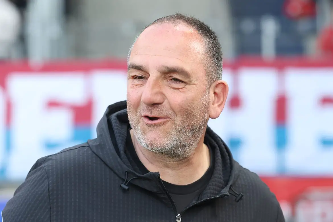 Heidenheim trainer Frank Schmidt in the Bundesliga.