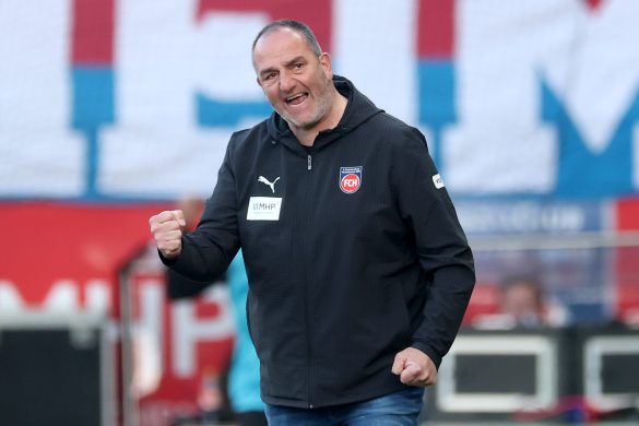Heidenheim head coach Frank Schmidt in the Bundesliga.
