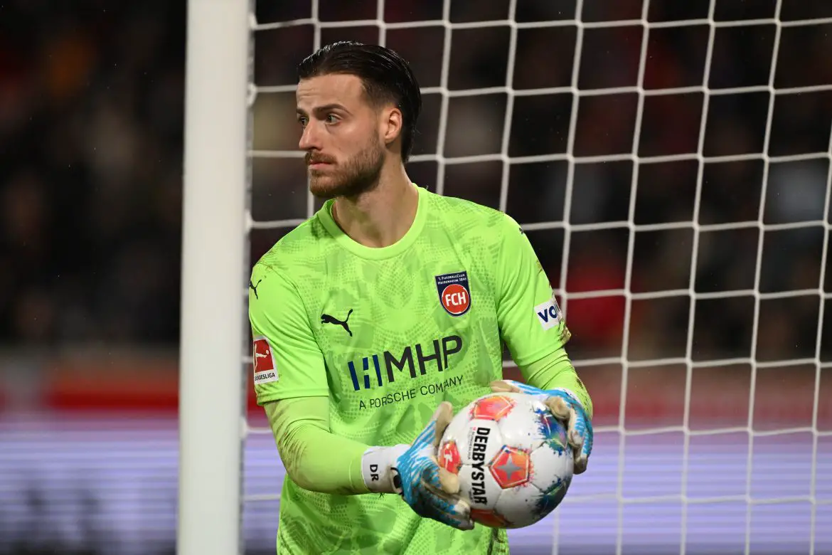 Borussia Dortmund keeper Diant Ramaj working on loan at 1. FC Heidenheim in the Bundesliga last season.