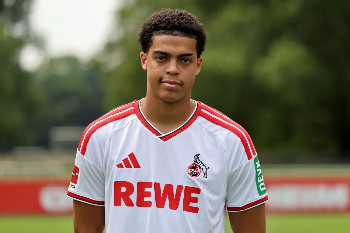 Cologne defender Jahmai Simpson-Pusey.
