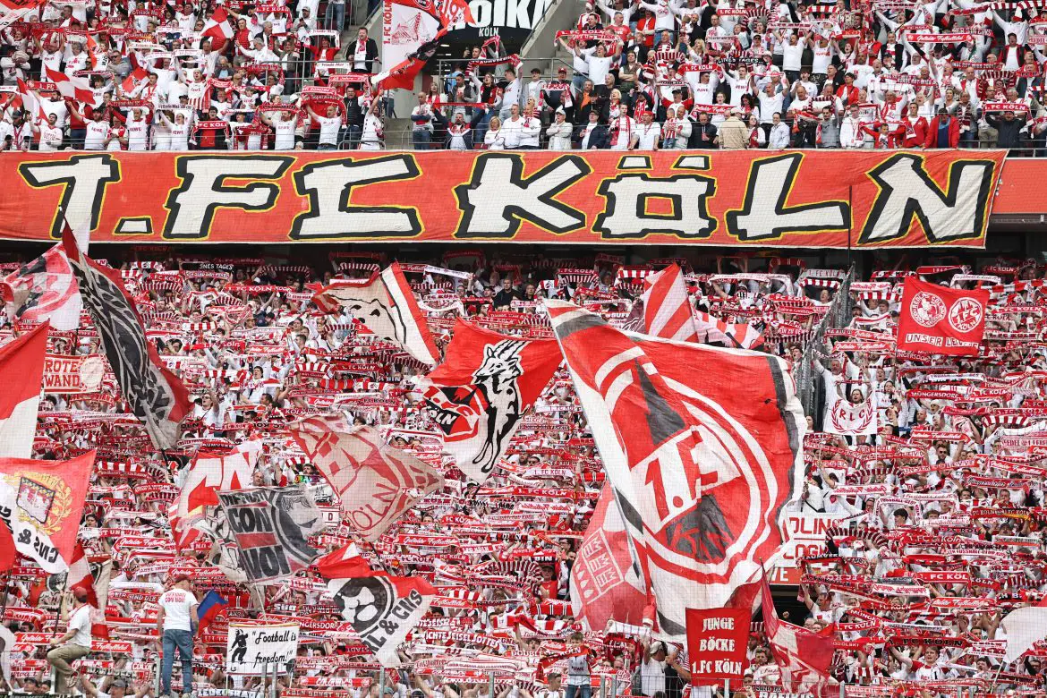 The famous Südkurve of Bundesliga club 1. FC Köln.