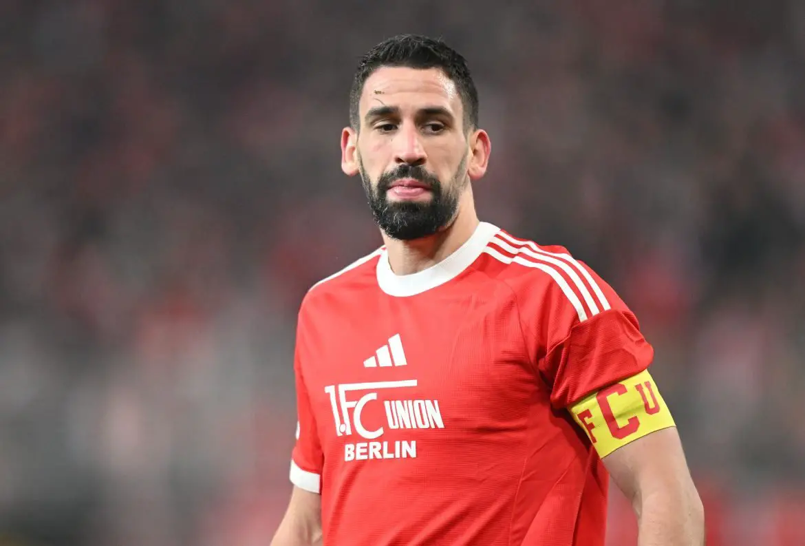 Potential Köln transfer candidate Rani Khedira donning the captain's armband for 1. FC Köln in the Bundesliga.