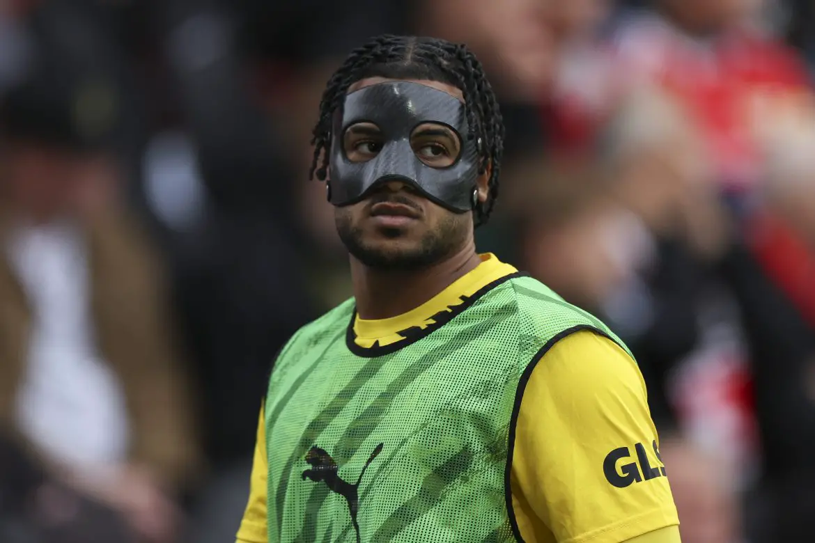 Borussia Dortmund's Almugera Kabar against Union Berlin.