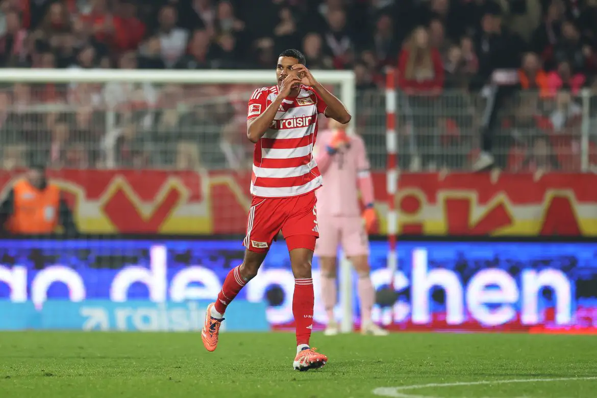 Union Berlin centre-back Danilho Doekhi in the Bundesliga.