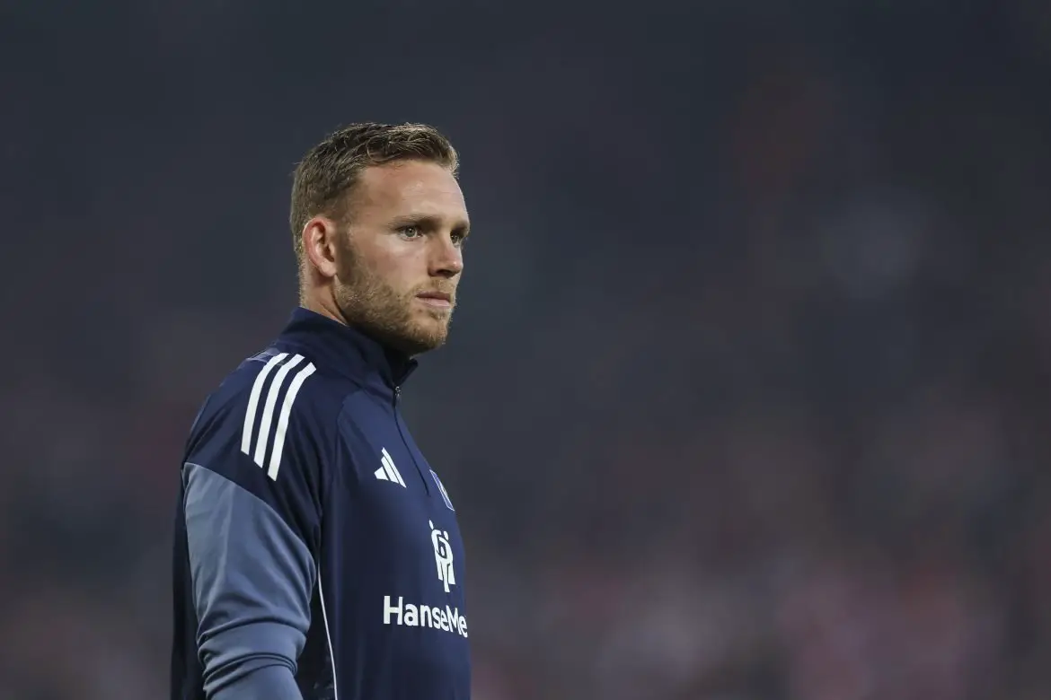 Bayern Munich goalkeeper Daniel Peretz spent the first half of 2025/26 on loan at Hamburg.