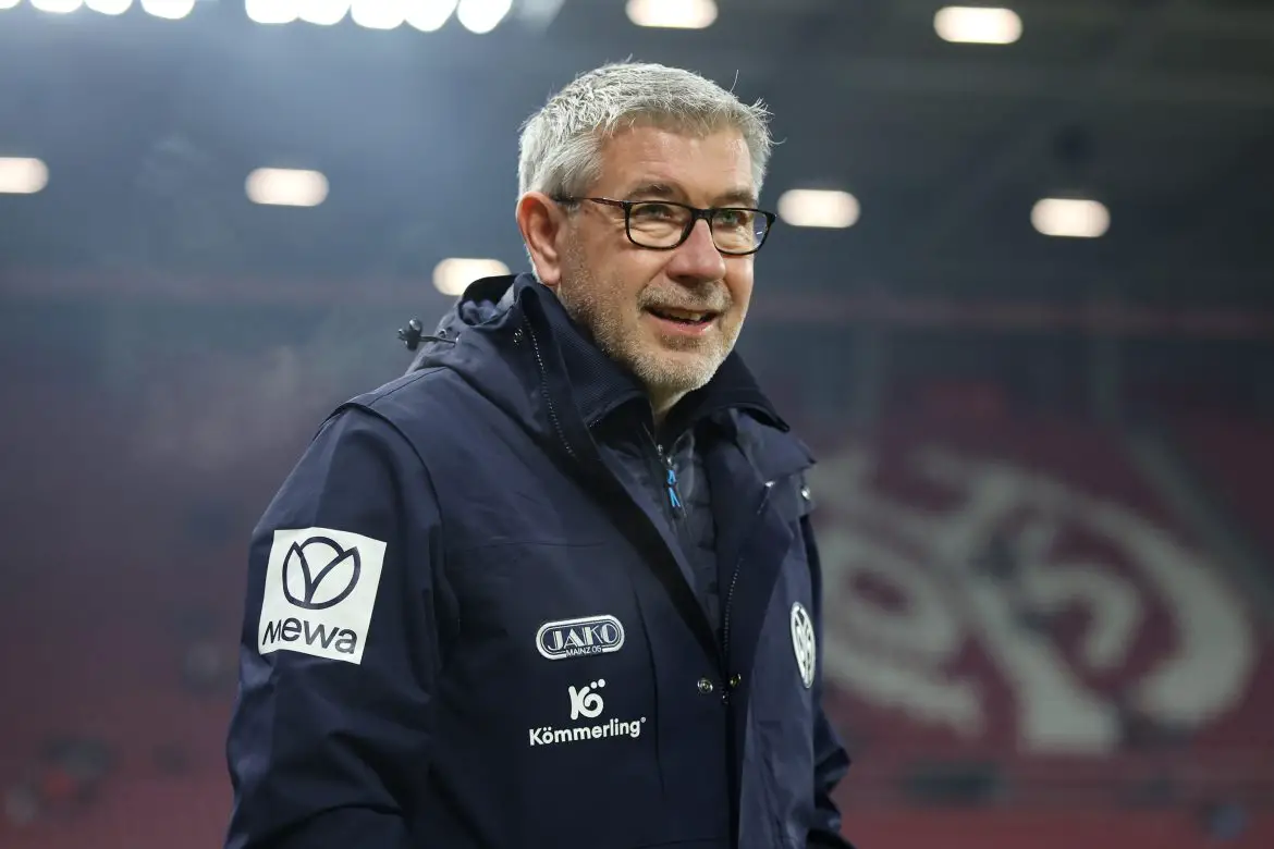 Mainz head coach Urs Fischer in the Bundesliga.