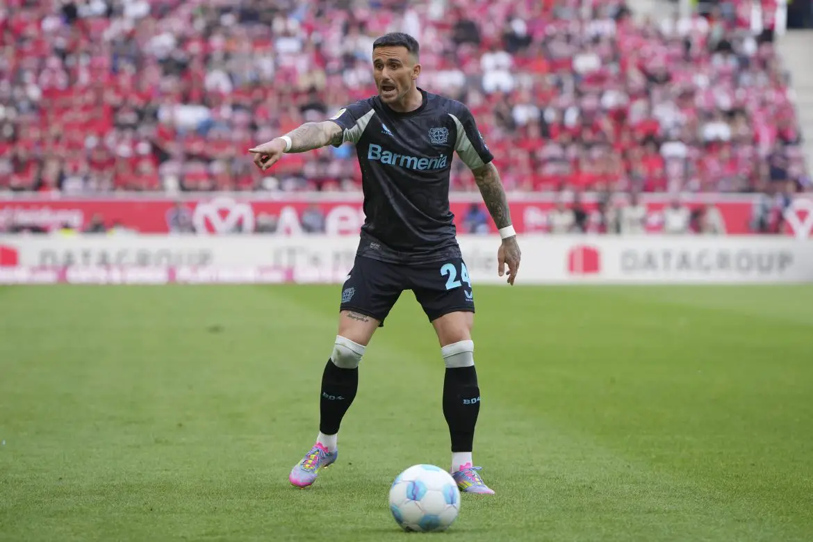 Bayer Leverkusen's Aleix Garcia.