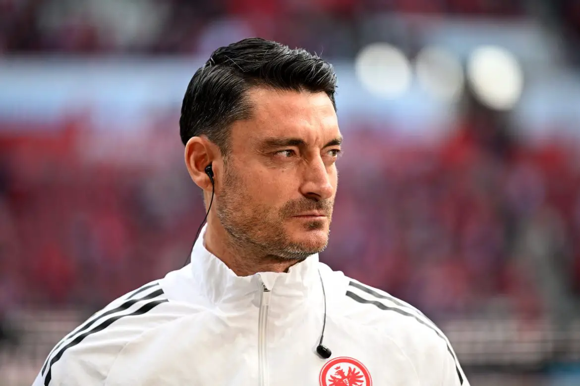 Eintracht Frankfurt's Albert Riera ahead of Sunday's Bundesliga fixture against Mainz 05.