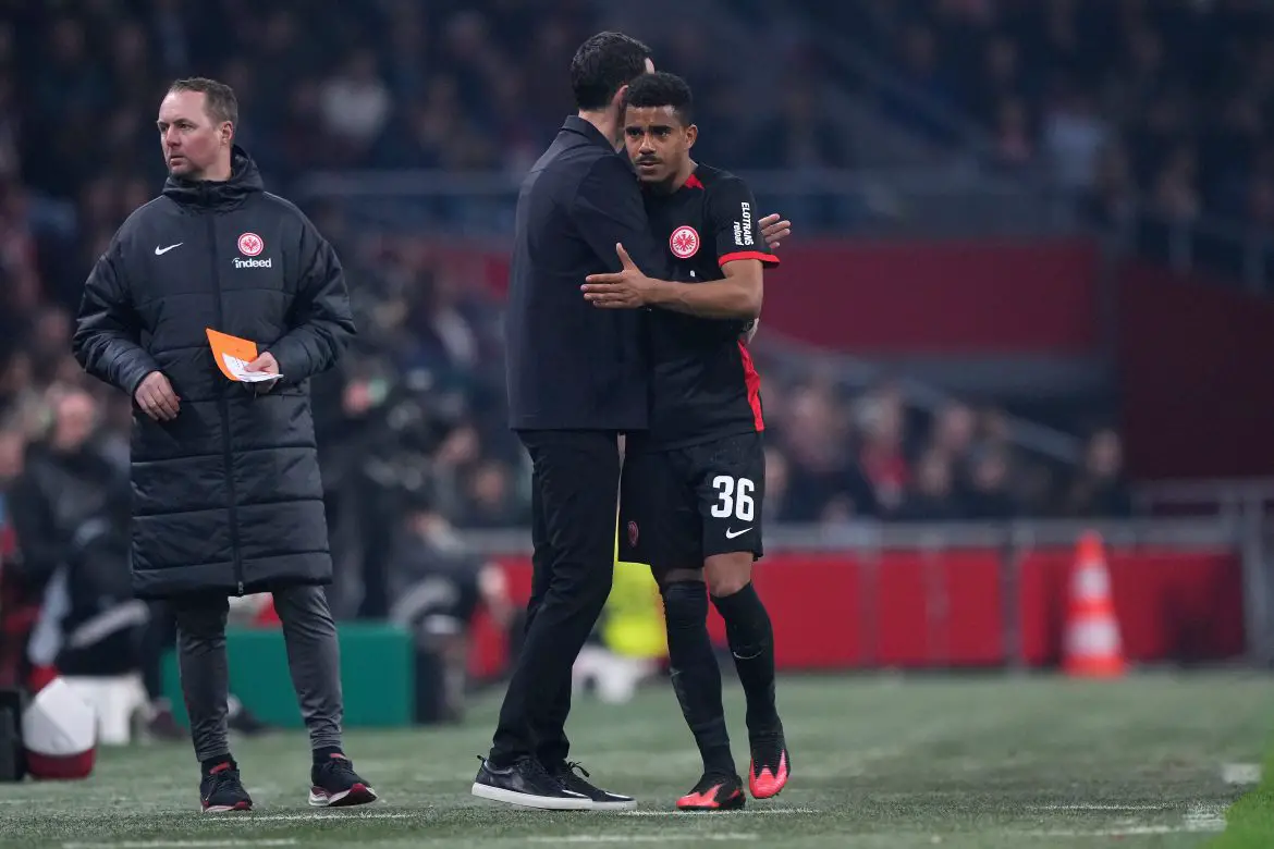 Eintracht Frankfurt attacker Ansgar Knauff.
