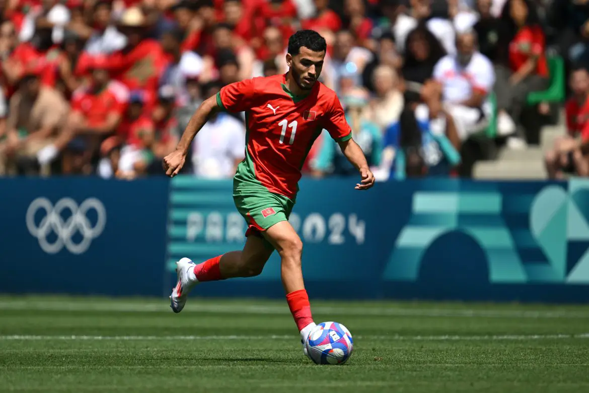 KRC Genk defender Zakaria El Ouahdi representing Morocco.