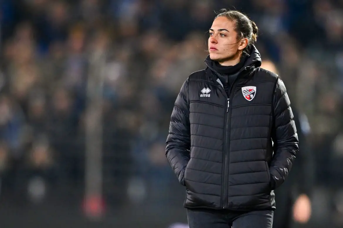 FC Ingolstadt 04 head coach Sabrina Wittmann in the 3. Liga.