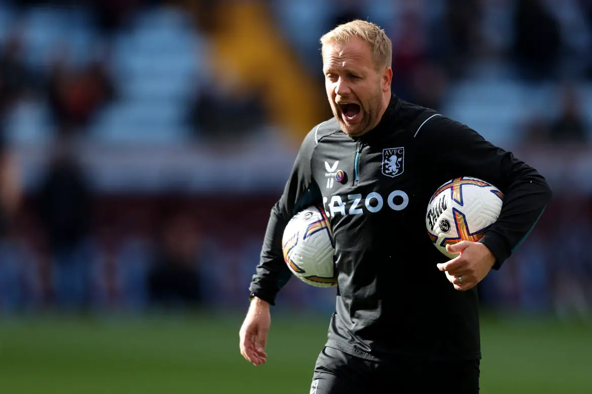 Aston Villa v Brentford FC – Premier League Bayern Munich set-piece coach Aaron Danks working at Aston Villa in his native Birmingham.