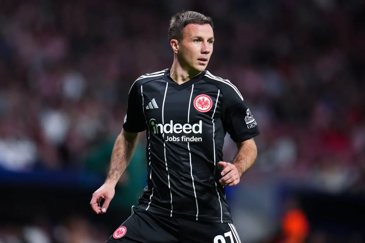 Mario Götze of Eintracht Frankfurt.