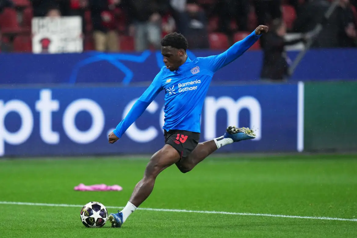 Bayer Leverkusen attacker Ernest Poku.