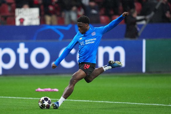 Bayer Leverkusen attacker Ernest Poku.