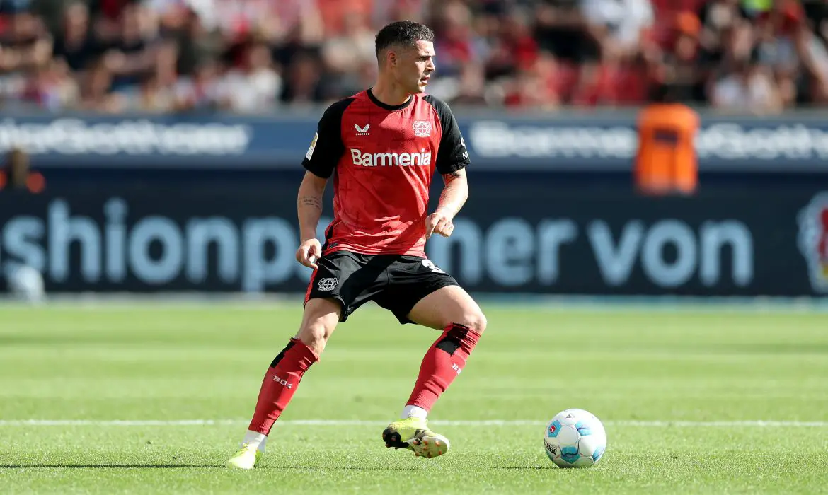 Granit Xhaka of Bayer Leverkusen.