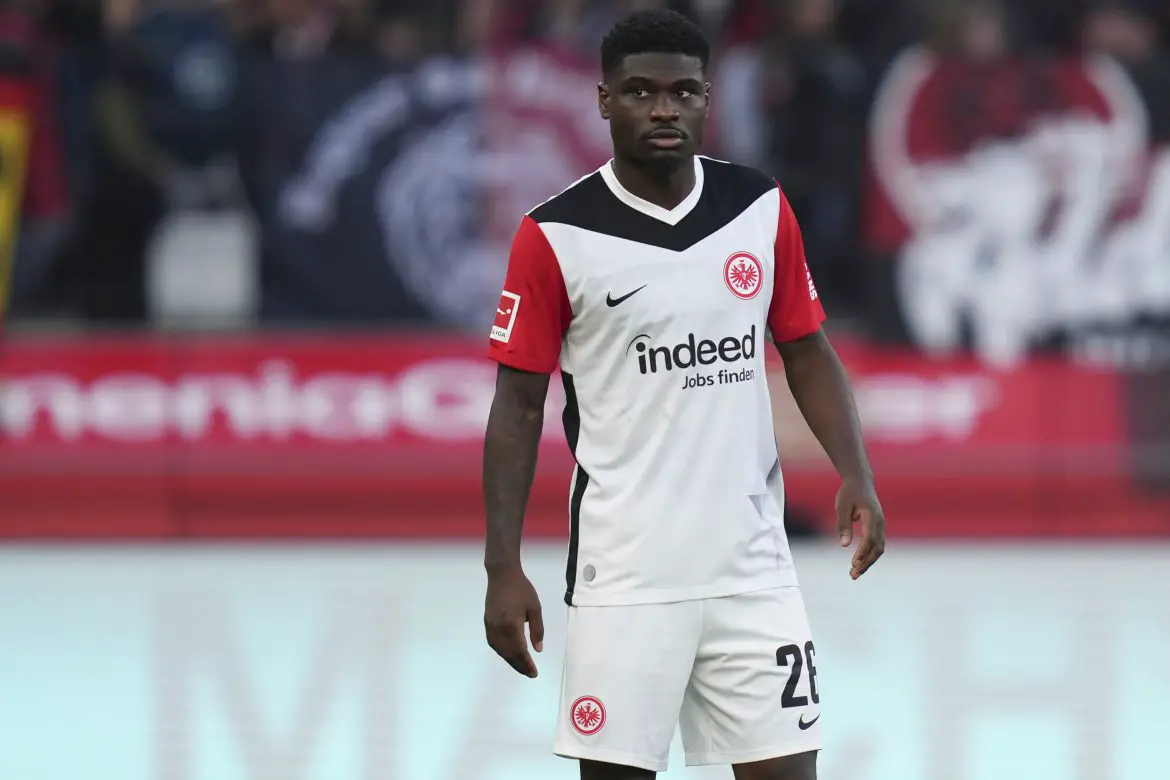 Eintracht Frankfurt's Eric Junior Dina Ebimbe.