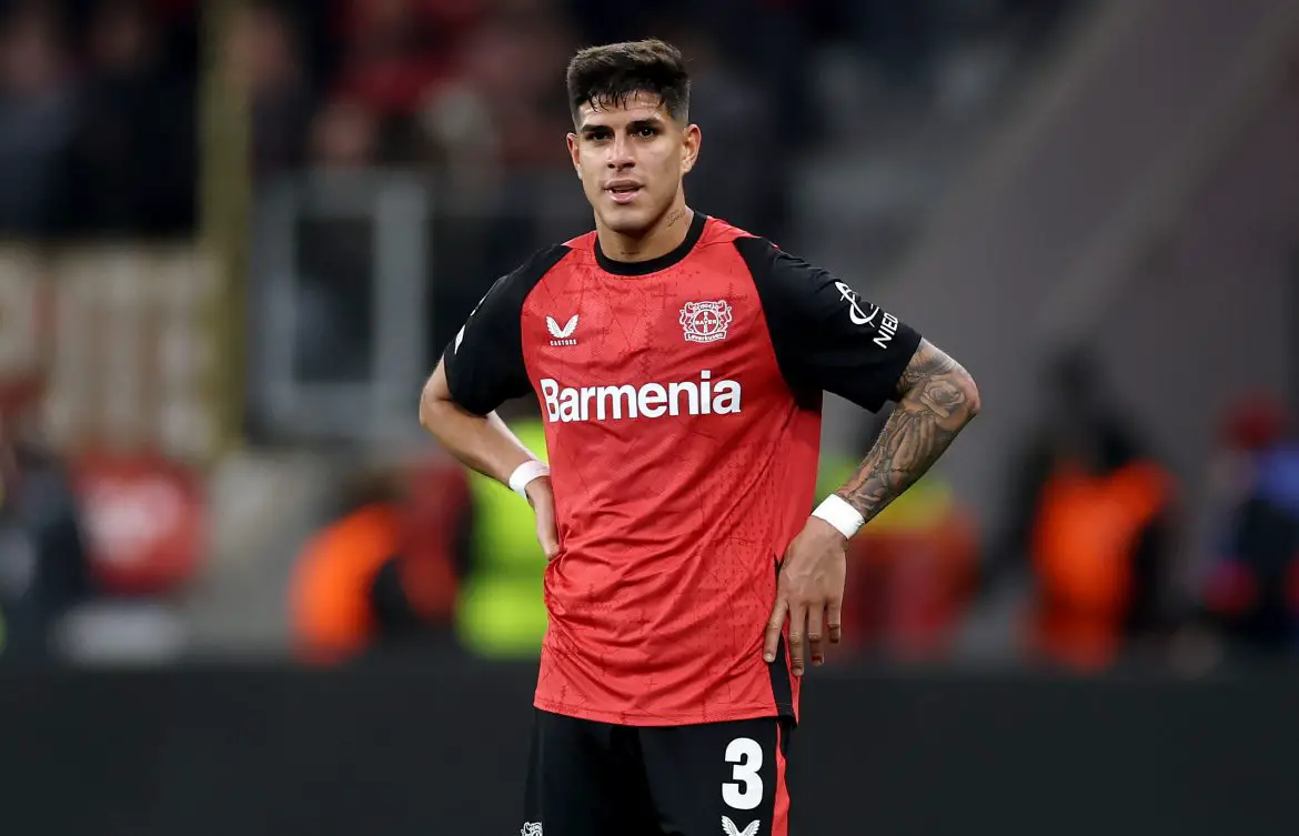 Bayer Leverkusen's Piero Hincapie.