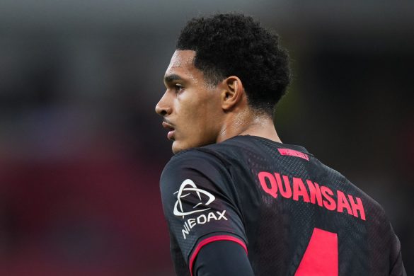 Jarell Quansah of Bayer Leverkusen.