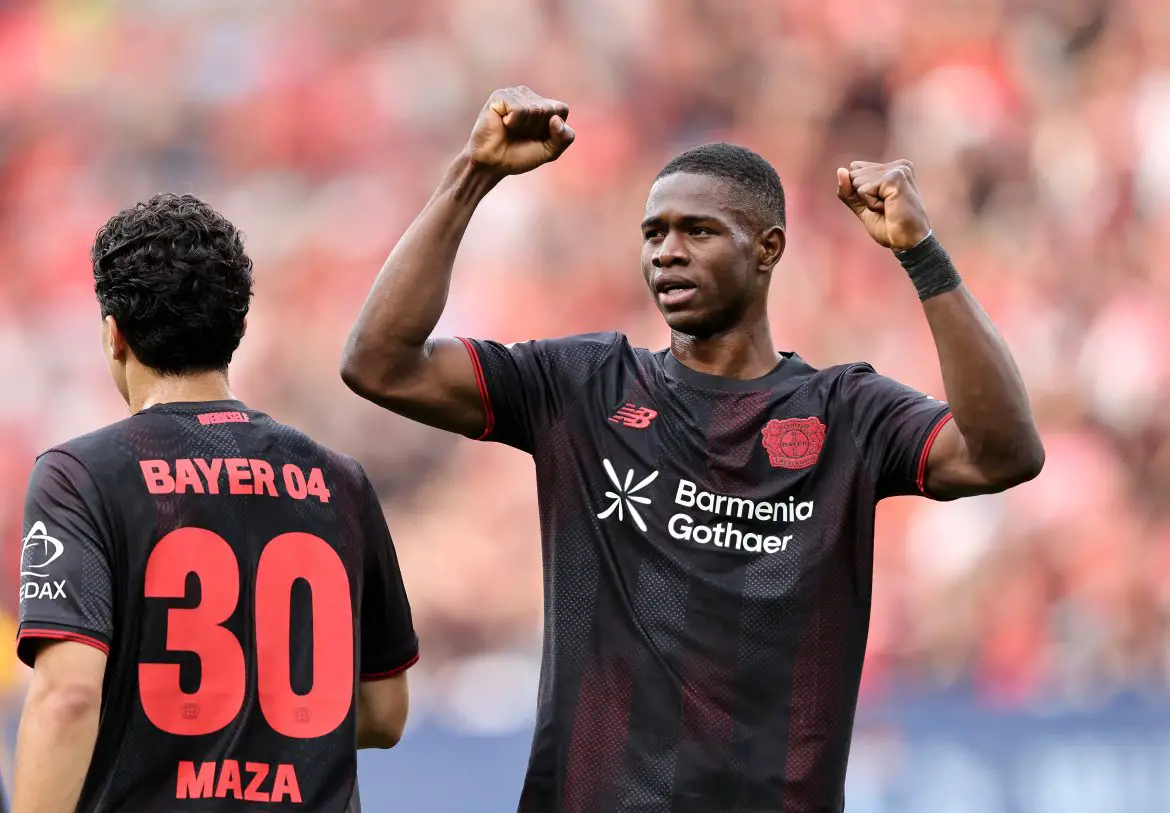 Bayer Leverkusen's Christian Kofane, one of 11 Bundesliga professionals entering the AFCON 2025 quarterfinals.