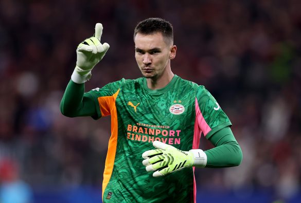 Now former Bayer Leverkusen keeper Matej Kovar representing PSV Eindhoven in the Champions League.