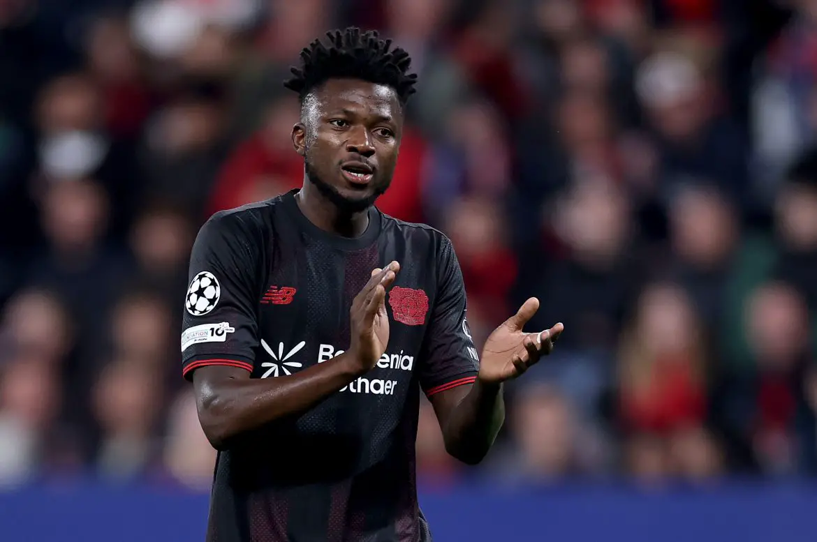 Bayer Leverkusen defender Edmond Tapsoba.