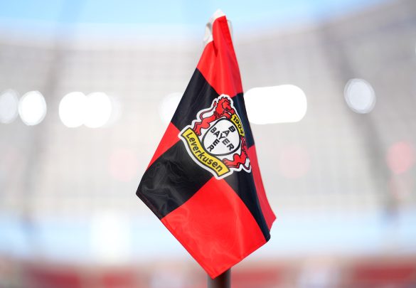 Bayer Leverkusen corner flag.