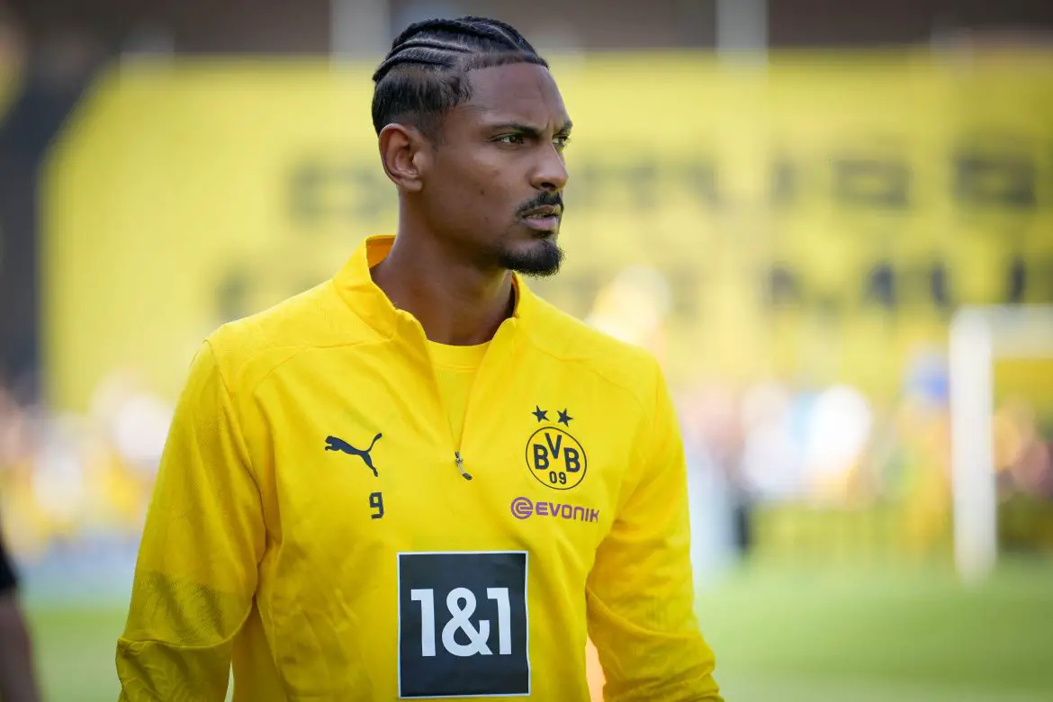 Borussia Dortmund striker Sebastien Haller.