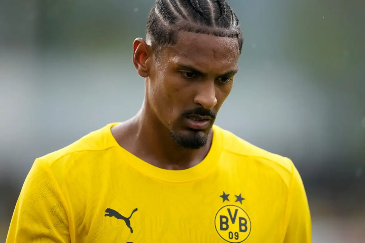 Borussia Dortmund striker Sebastien Haller.