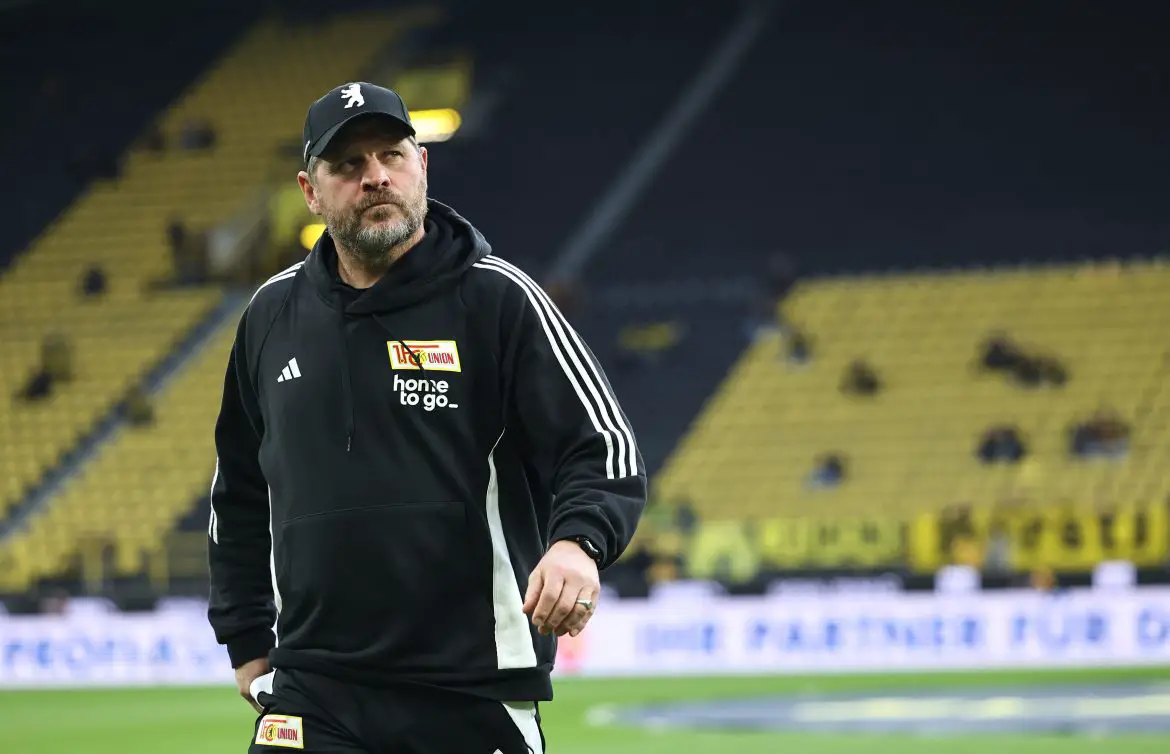 Union Berlin head coach Steffen Baumgart and Borussia Dortmund's Signal Iduna Park.
