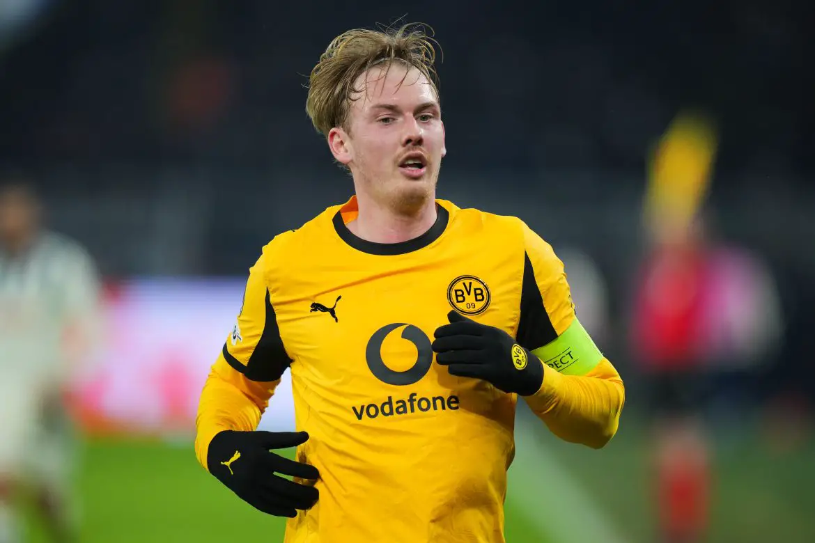 Borussia Dortmund's Julian Brandt during last night's Champions League fixture against Atalanta Bergamo.