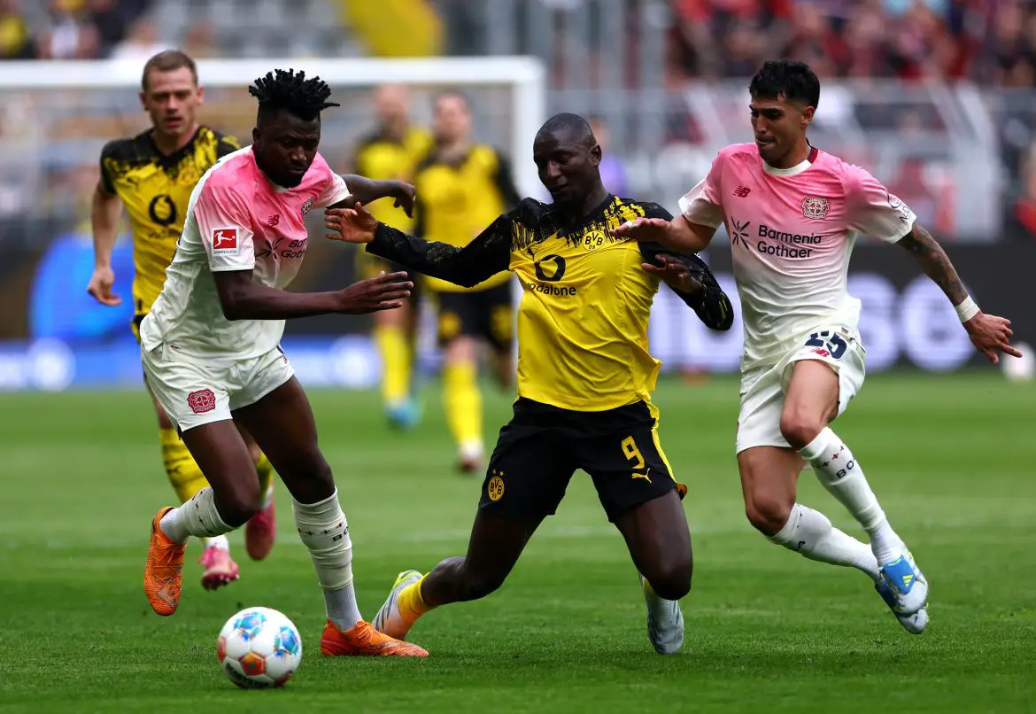 Bayer Leverkusen beat Borussia Dortmund in the Bundesliga.