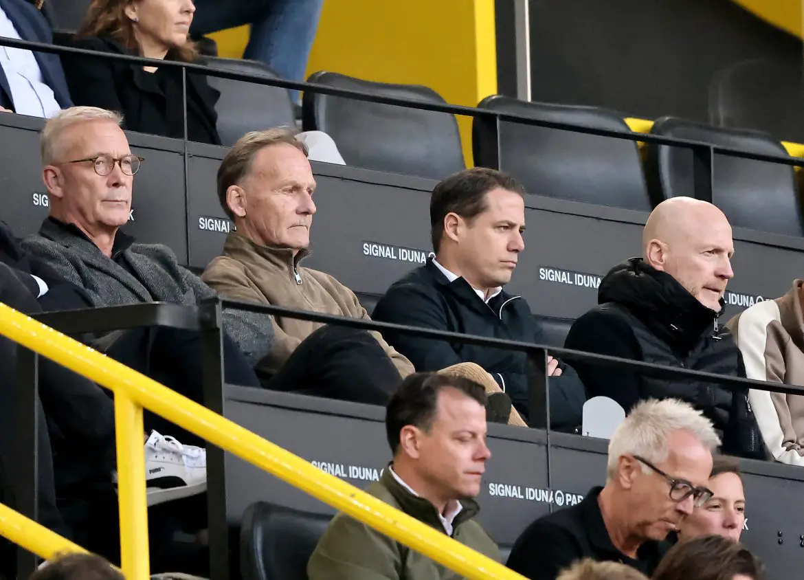 Dortmund hierarchy watching the team.