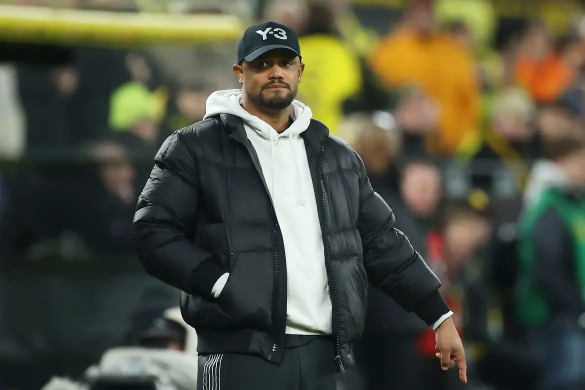 Bayern Munich trainer Vincent Kompany during the Saturday evening Bundesliga "Top-Spiel" against Bayern Munich.