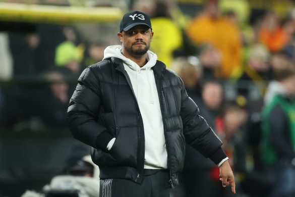 Bayern Munich trainer Vincent Kompany during the Saturday evening Bundesliga "Top-Spiel" against Bayern Munich.