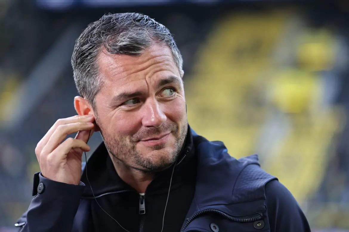 RB Leipzig sporting director Marcel Schäfer attending a Bundesliga match.