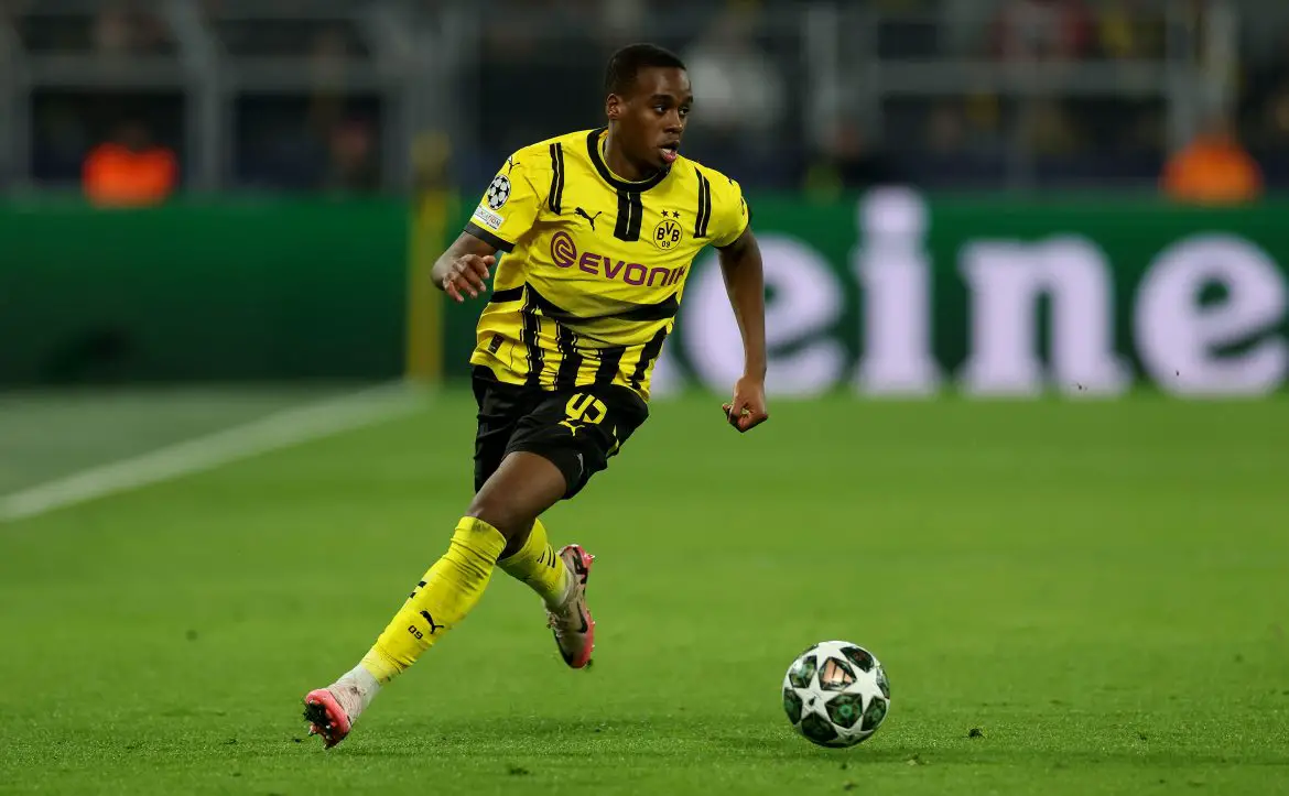 England U21 international Jamie Gittens of Borussia Dortmund may be making a move within the Bundesliga this summer. Bayern Munich are reportedly stepping up their pursuit of the Chelsea FC target.