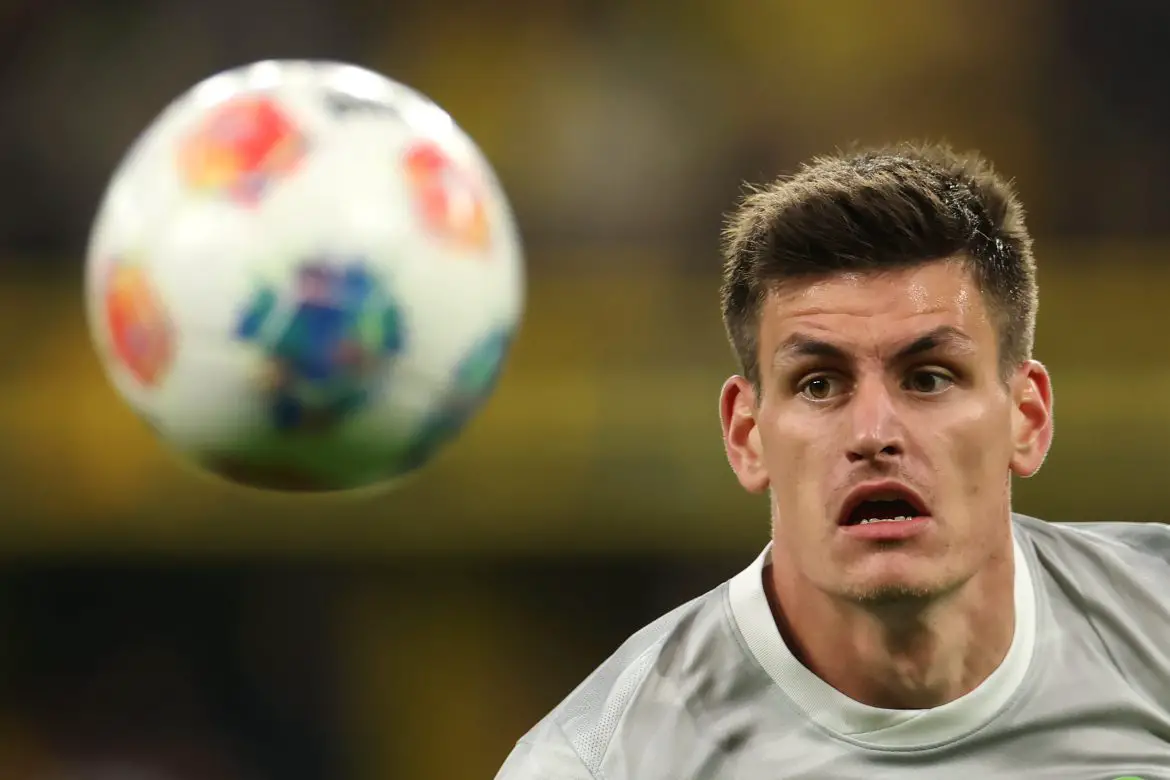 VfL Wolfsburg's Joakim Maehle.