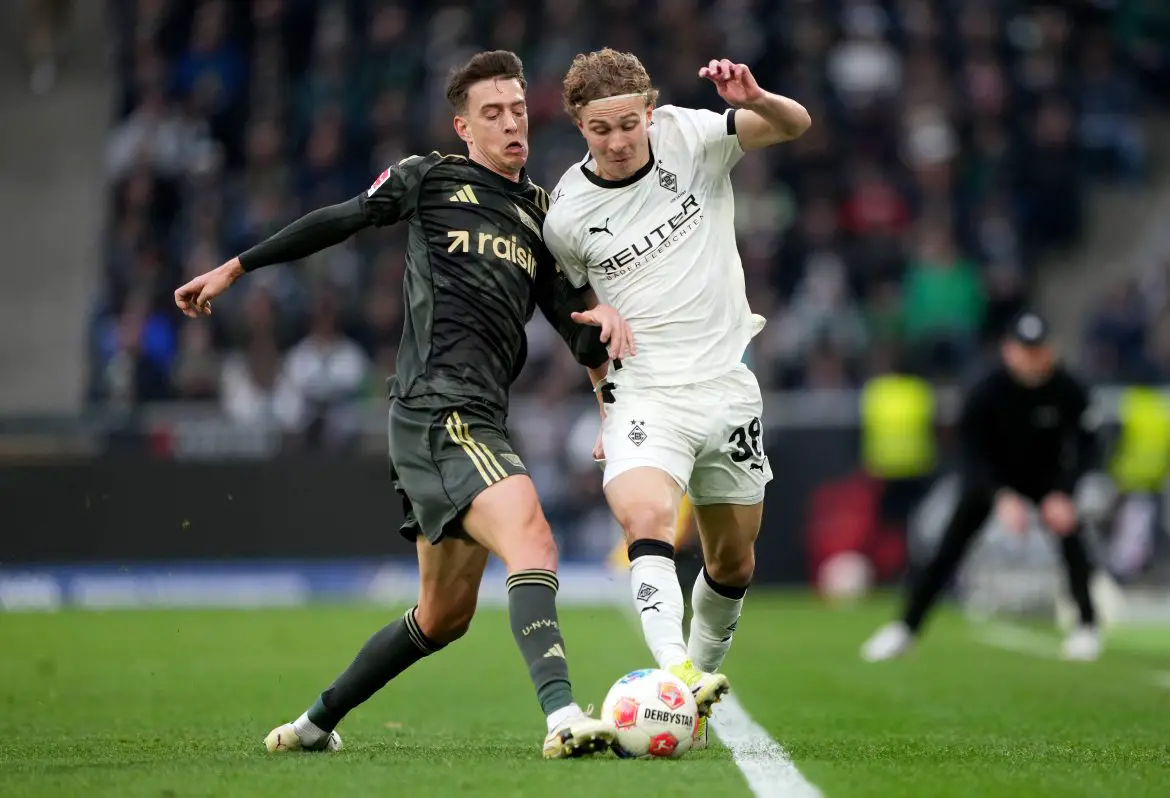 Hugo Bolin (r.) in action for Borussia Monchengladbach.