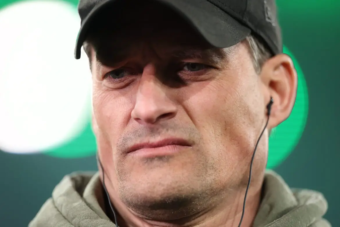 FC St. Pauli head coach Alexander Blessin in the Bundesliga.