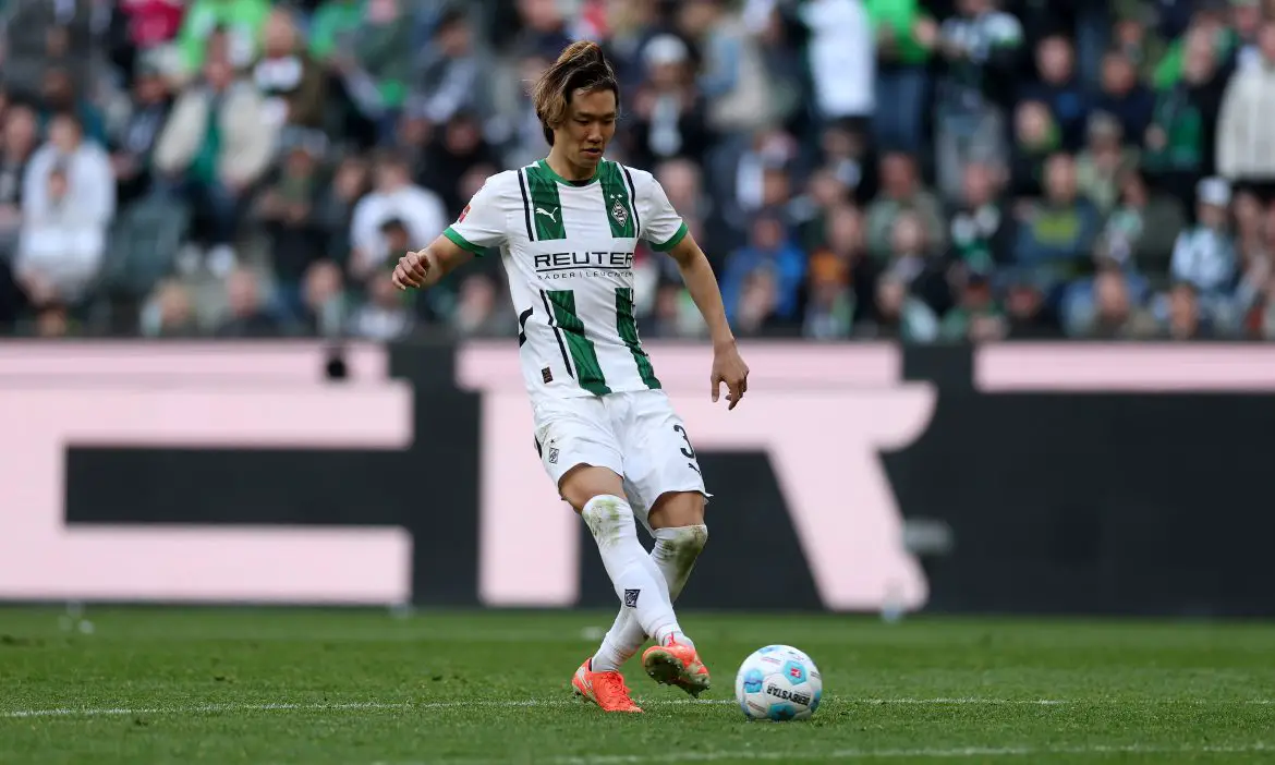 Ko Itakura during Gladbach's 1-0 win against RB Leipzig.