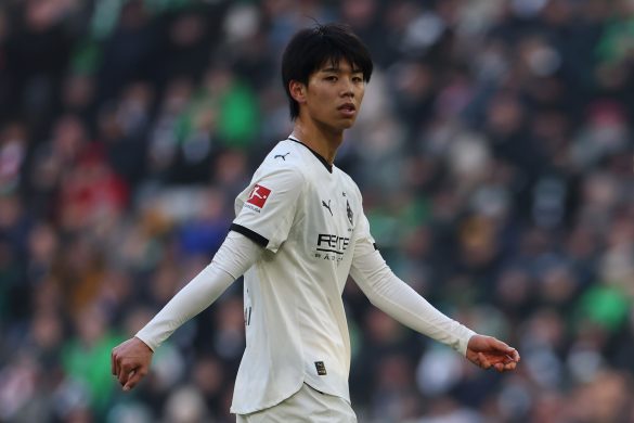 Spurs loanee Kota Takai representing Borussia Mönchengladbach in the Bundesliga.