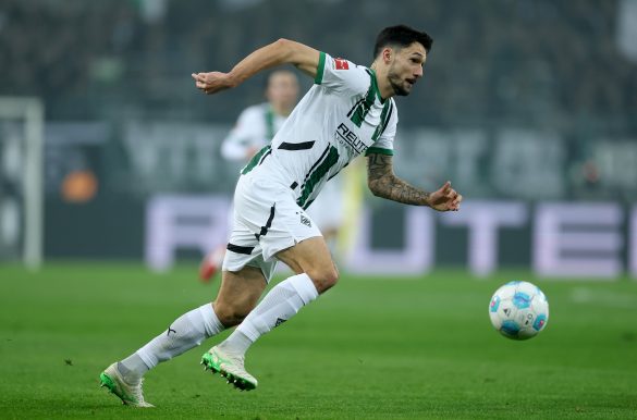 German national team striker Tim Kleindienst representing Borussia Mönchengladbach in the Bundesliga.