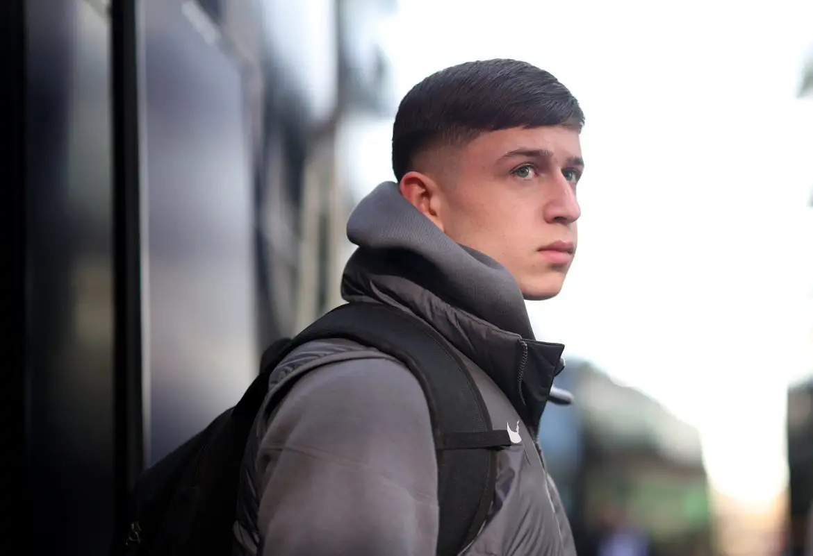 Mikey Moore of Tottenham Hotspur.