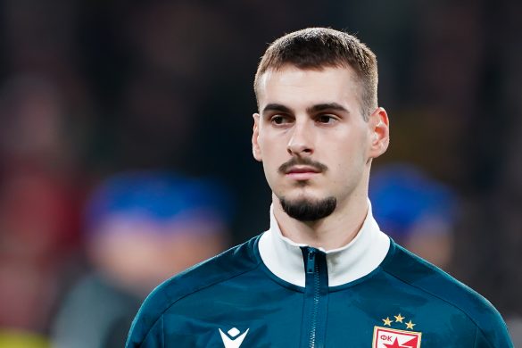 Serbian right back Ognjen Mimović.