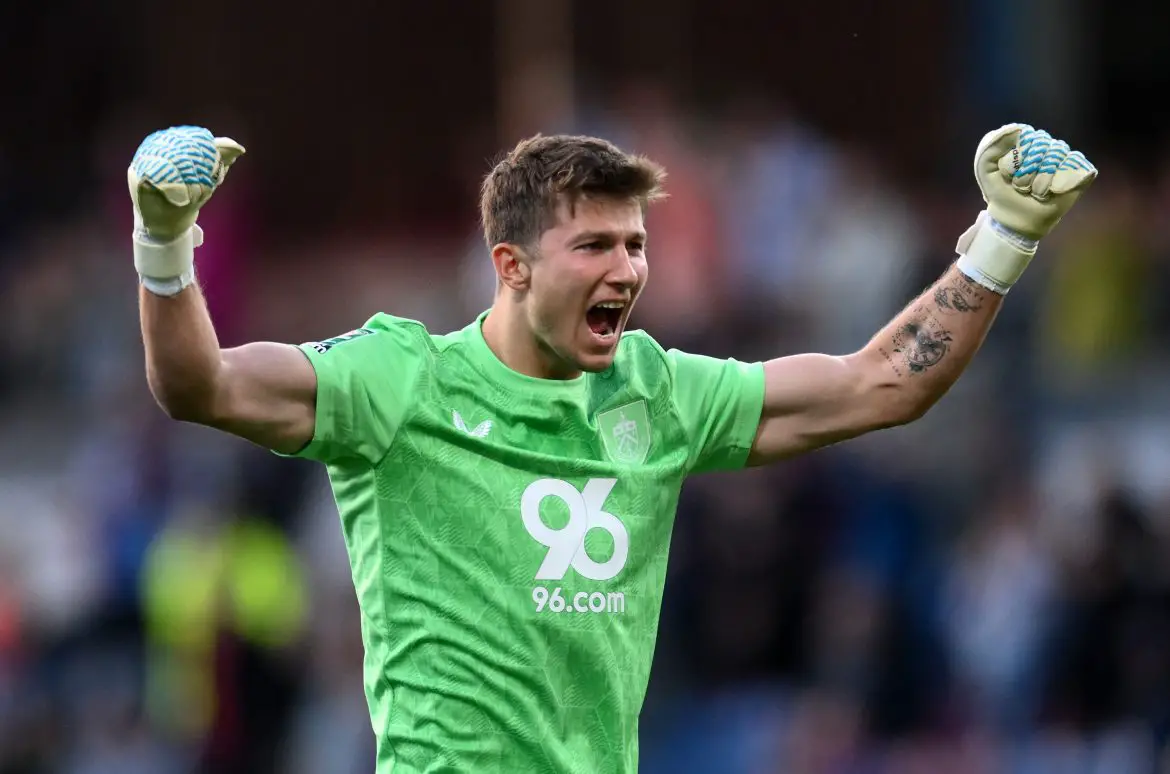 Burnley goalkeeper Max Weiß.